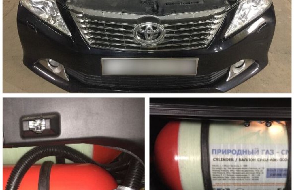 DIGITRONIC MP48 OBD с 2-мя баллонами по 100л. и 30л. на а/м TOYOTA Camry